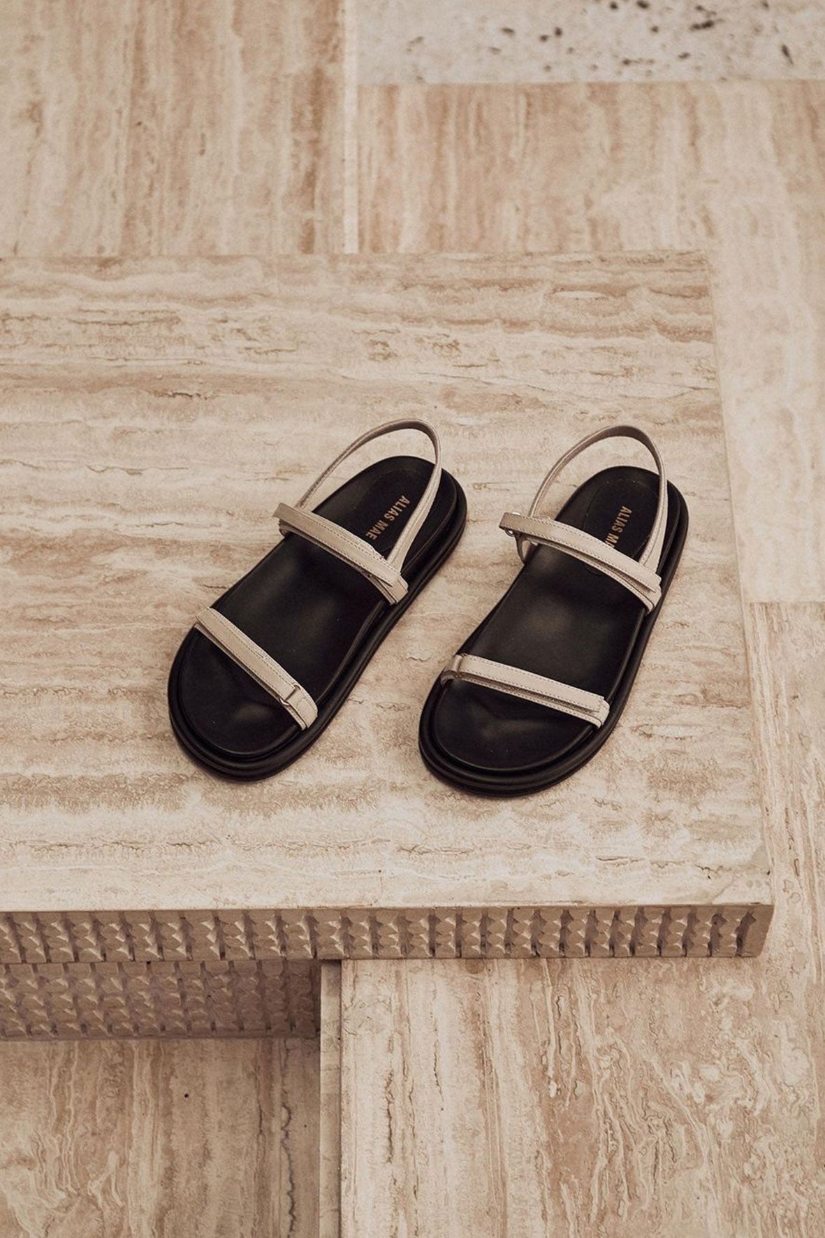 Alias Mae - Dana Sandal - Bone Leather