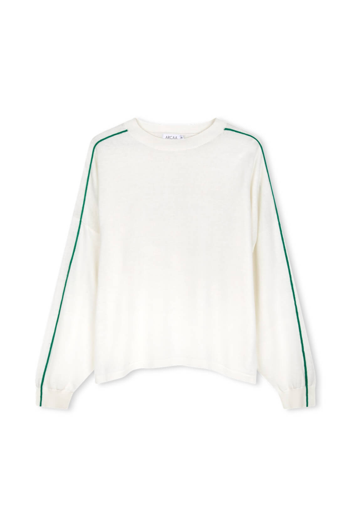 Pippa Long Sleeve - Cream & Palm Green