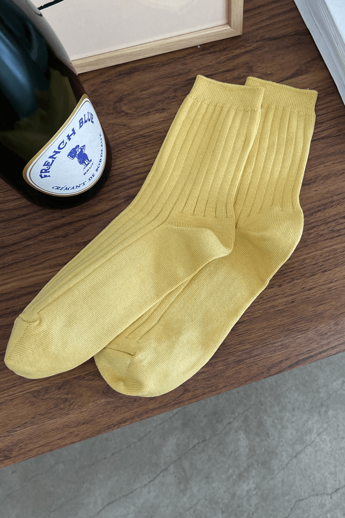Le Bon Shoppe - Her Cotton Rib Socks - Buttercup