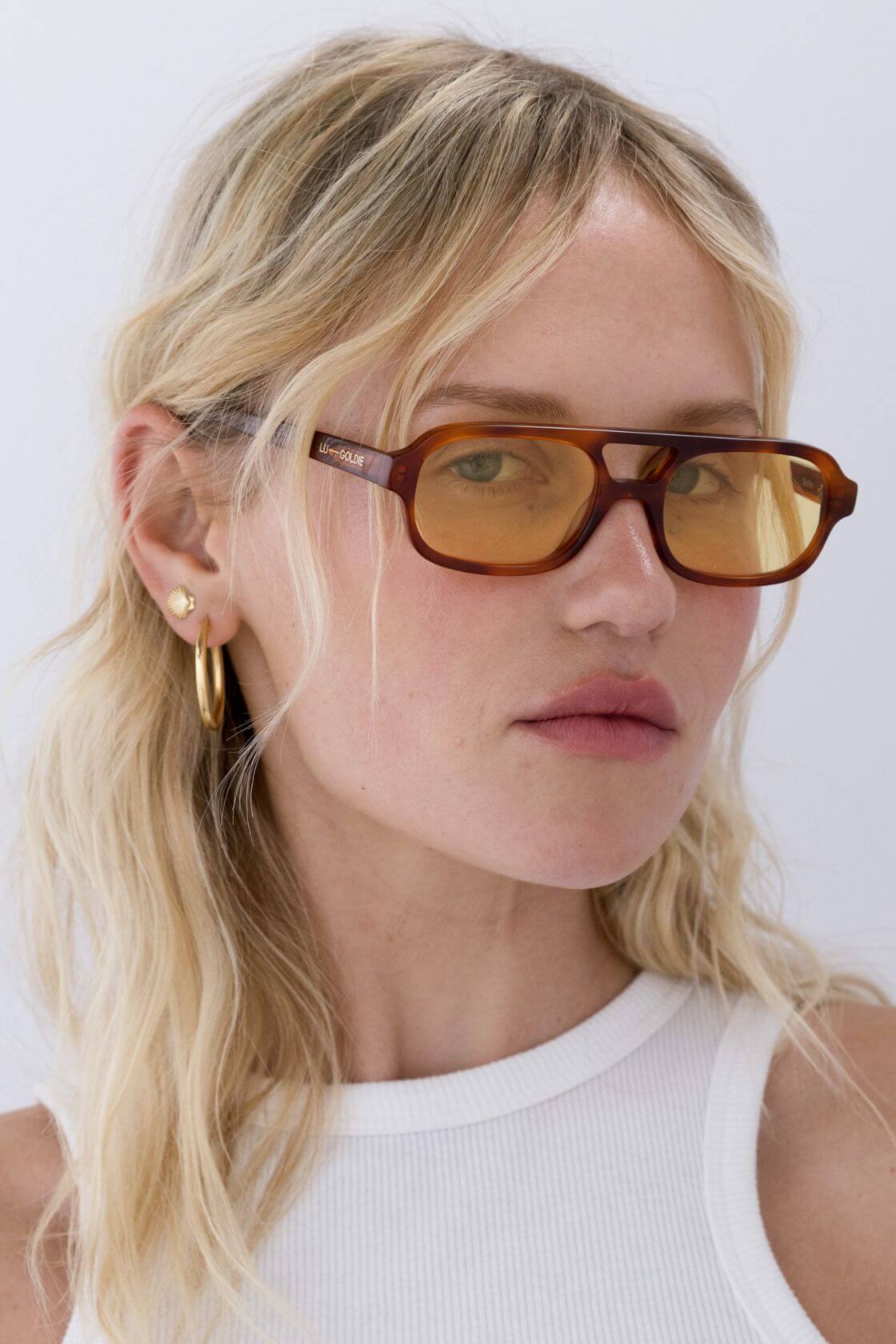 Lu Goldie - Sofia Sunglasses - Chestnut