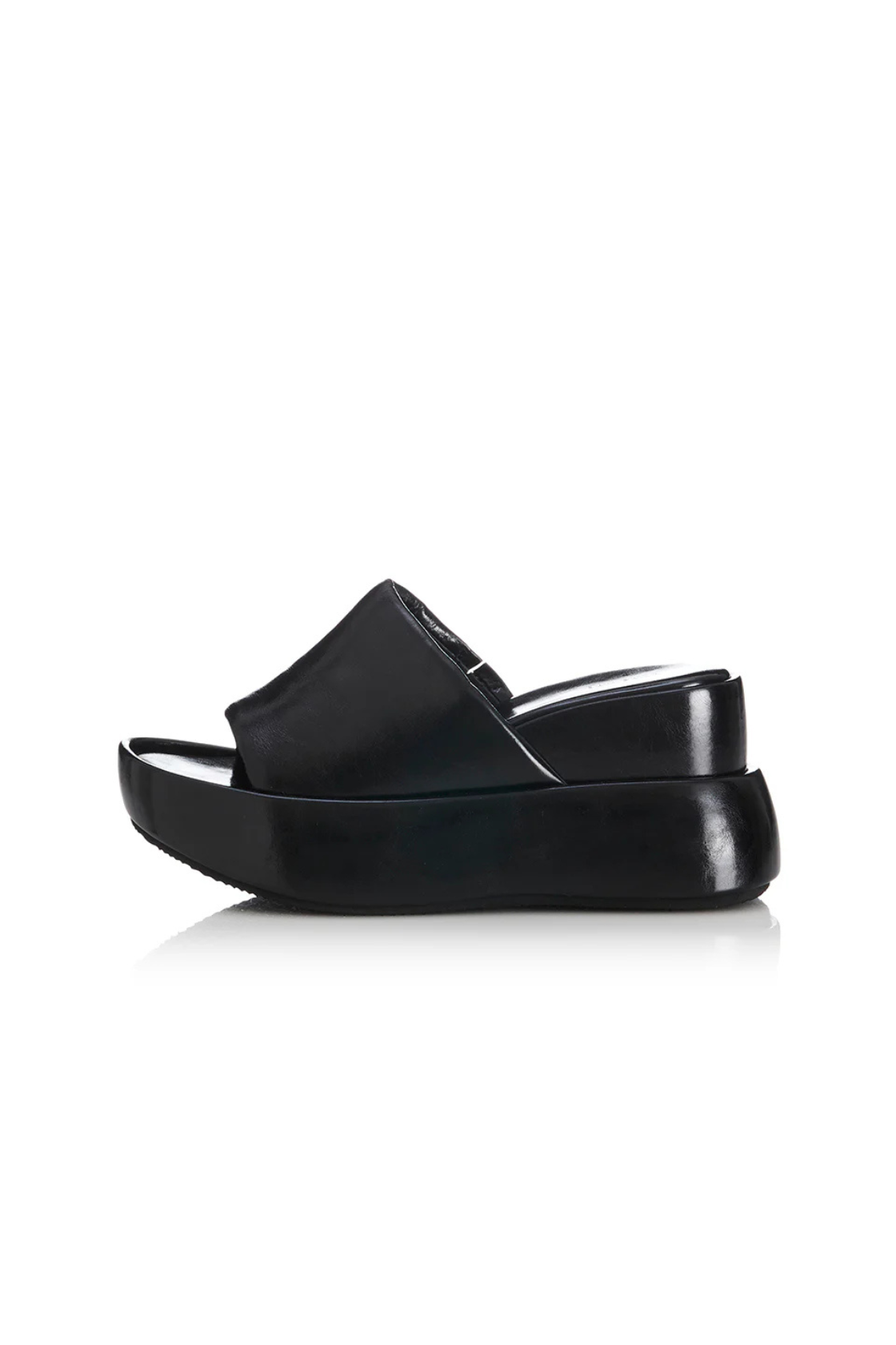 Alias Mae - Acey Sandal - Black Oily Leather