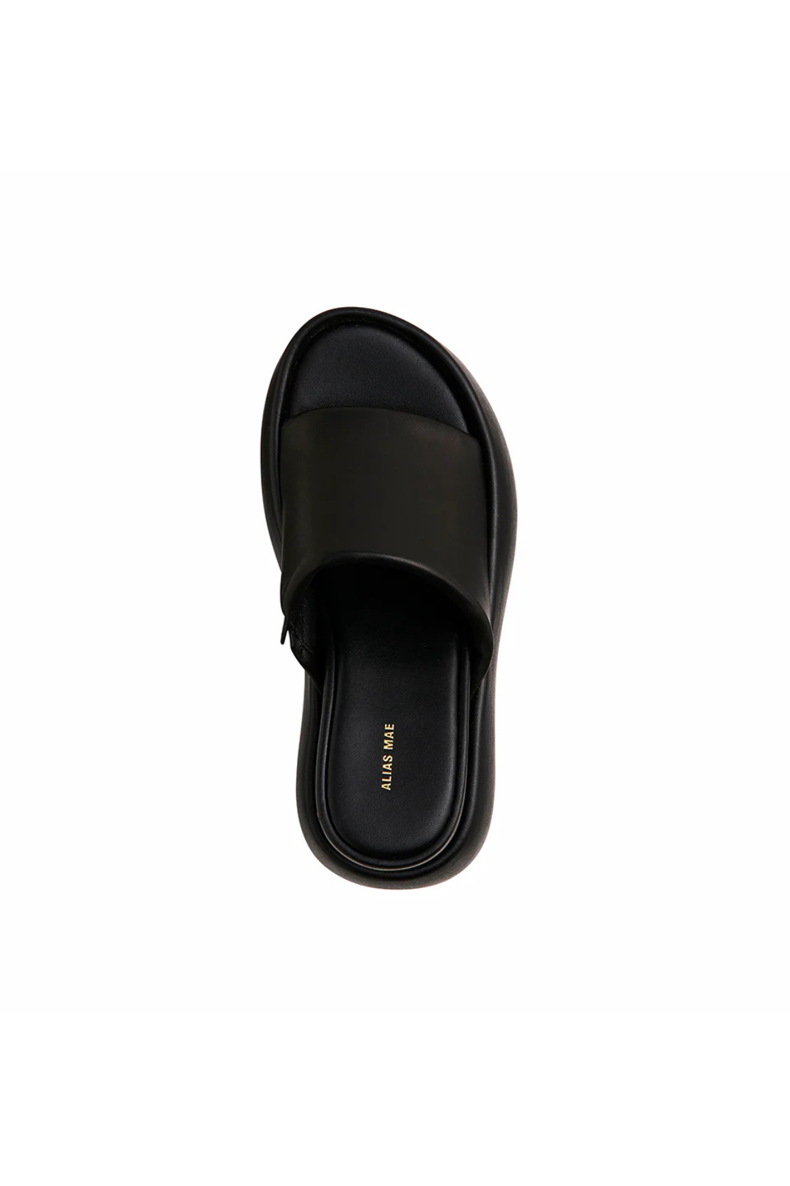 Alias Mae - Acey Sandal - Black Oily Leather