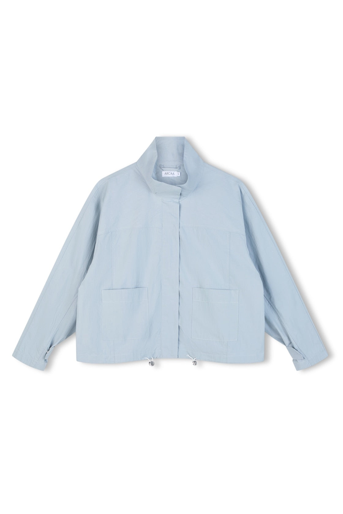 Ghost image of addie jacket in pale blue