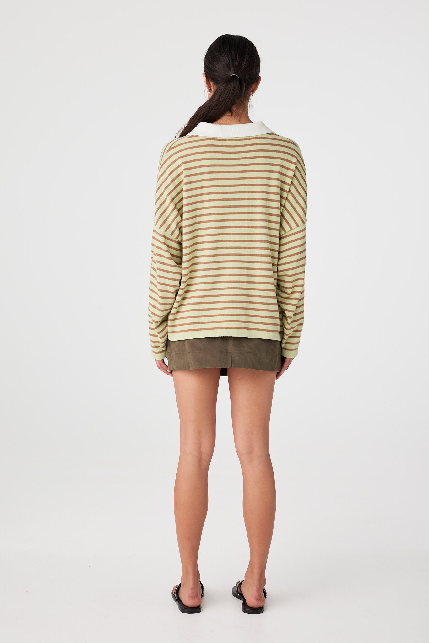 Rayne Knit Jersey - Celery & Pecan