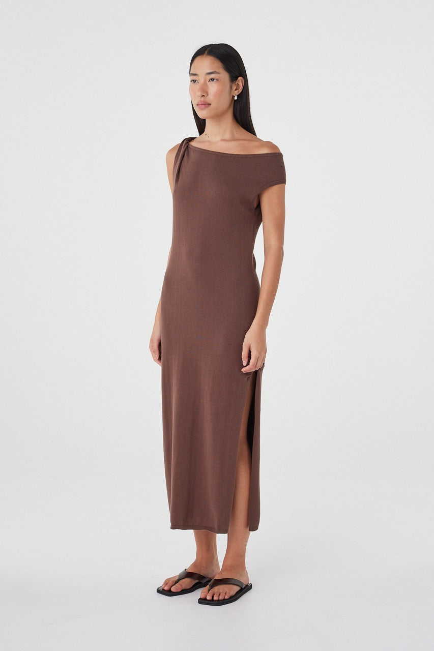 Olympia Maxi Dress - Chocolate