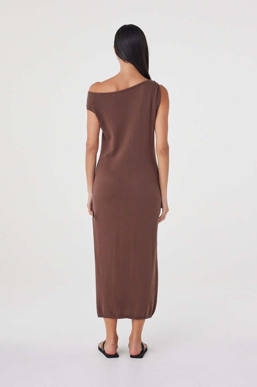 Olympia Maxi Dress - Chocolate