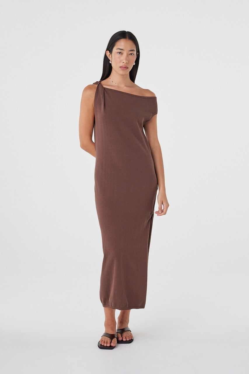 Olympia Maxi Dress - Chocolate