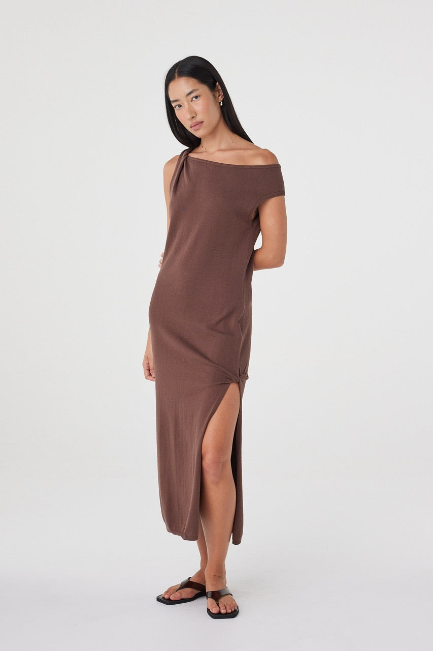 Olympia Maxi Dress - Chocolate