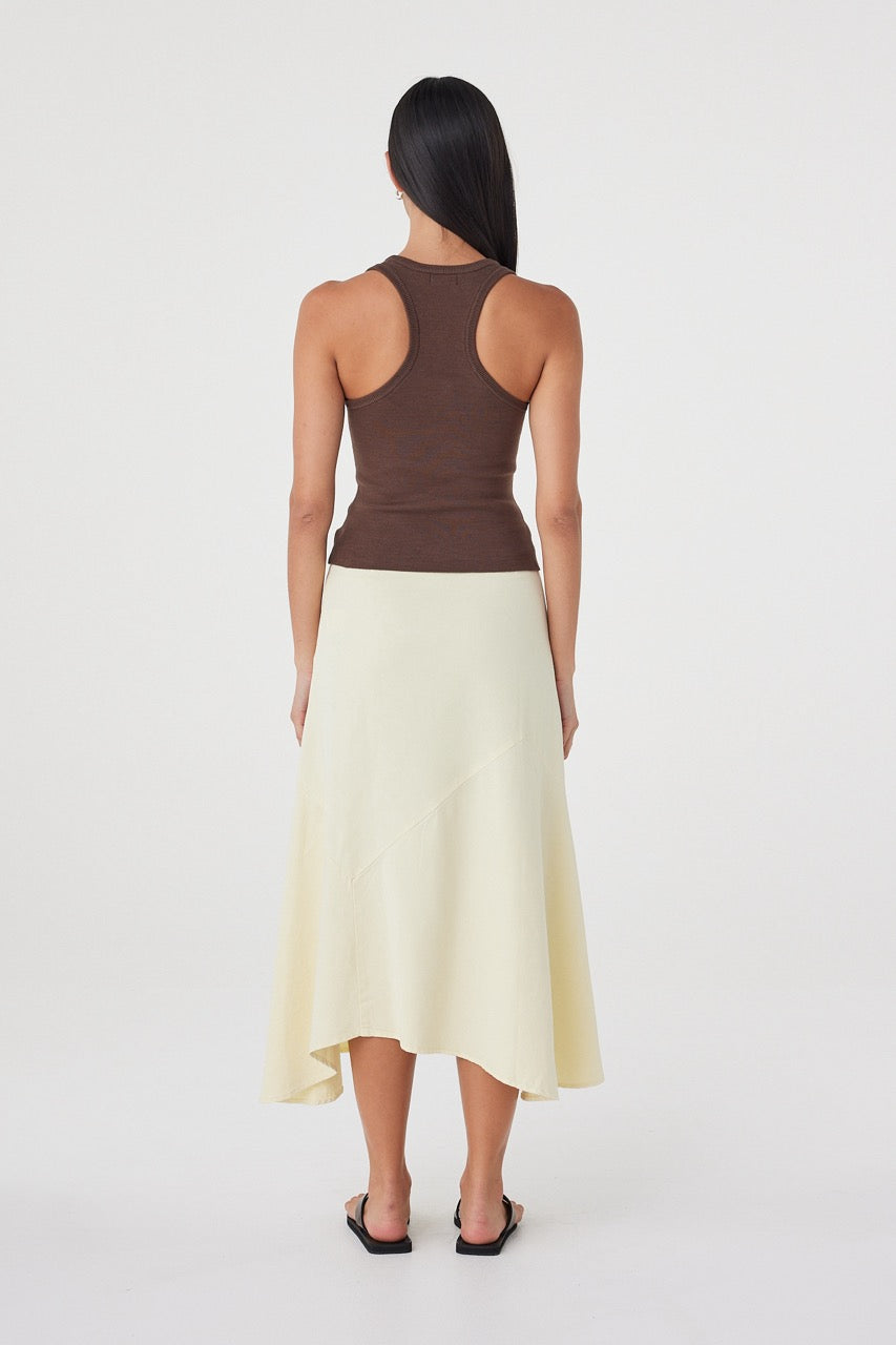 Sable Top Espresso, racerback detail, back view
