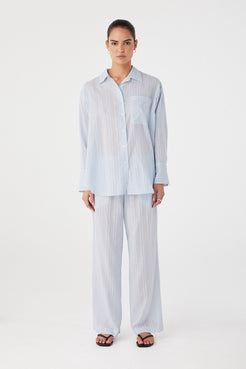 Full look with matching Priya Pant, showing fluid silhouette and breathable design.