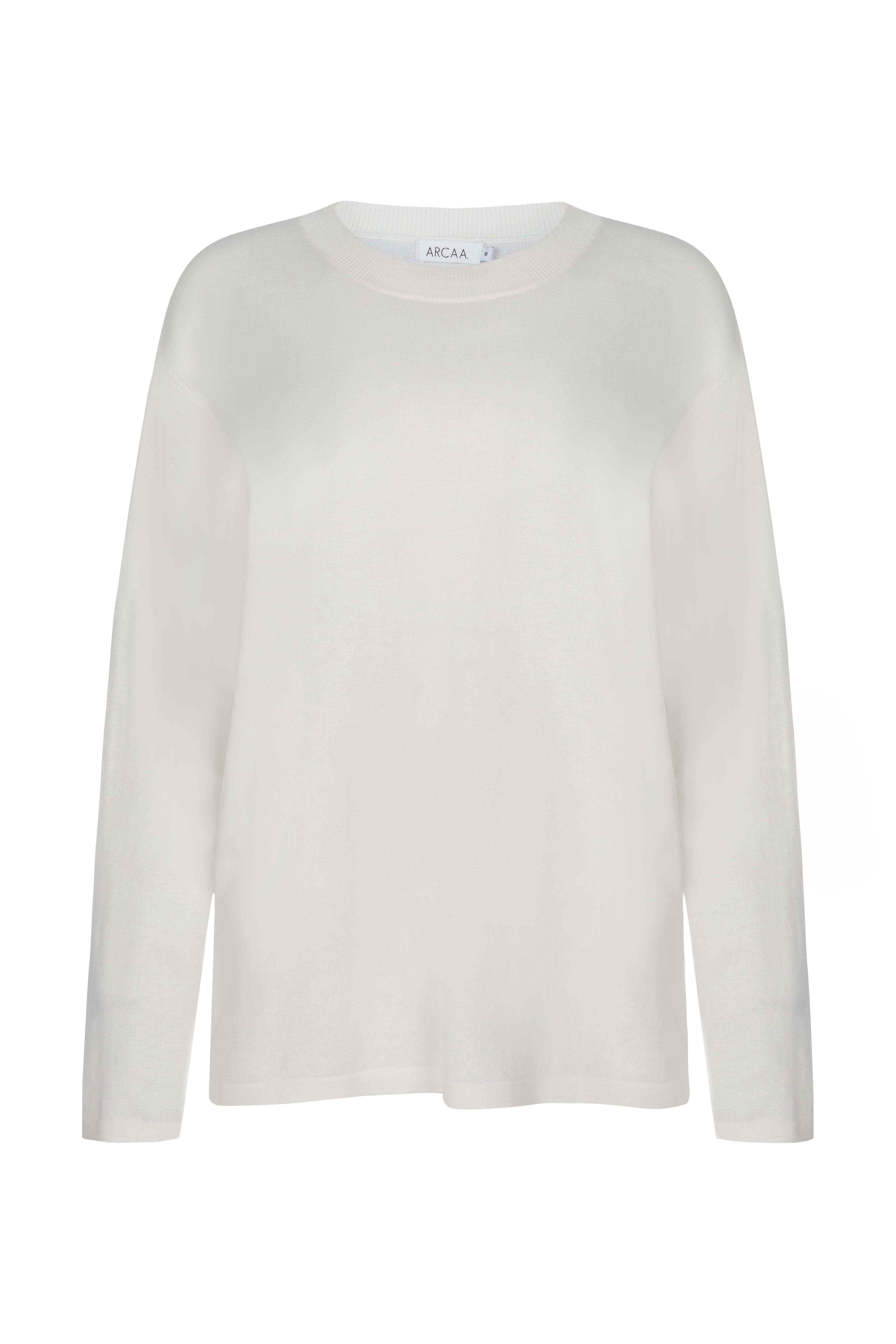Ada Long Sleeve Organic Linen T-shirt - Cream