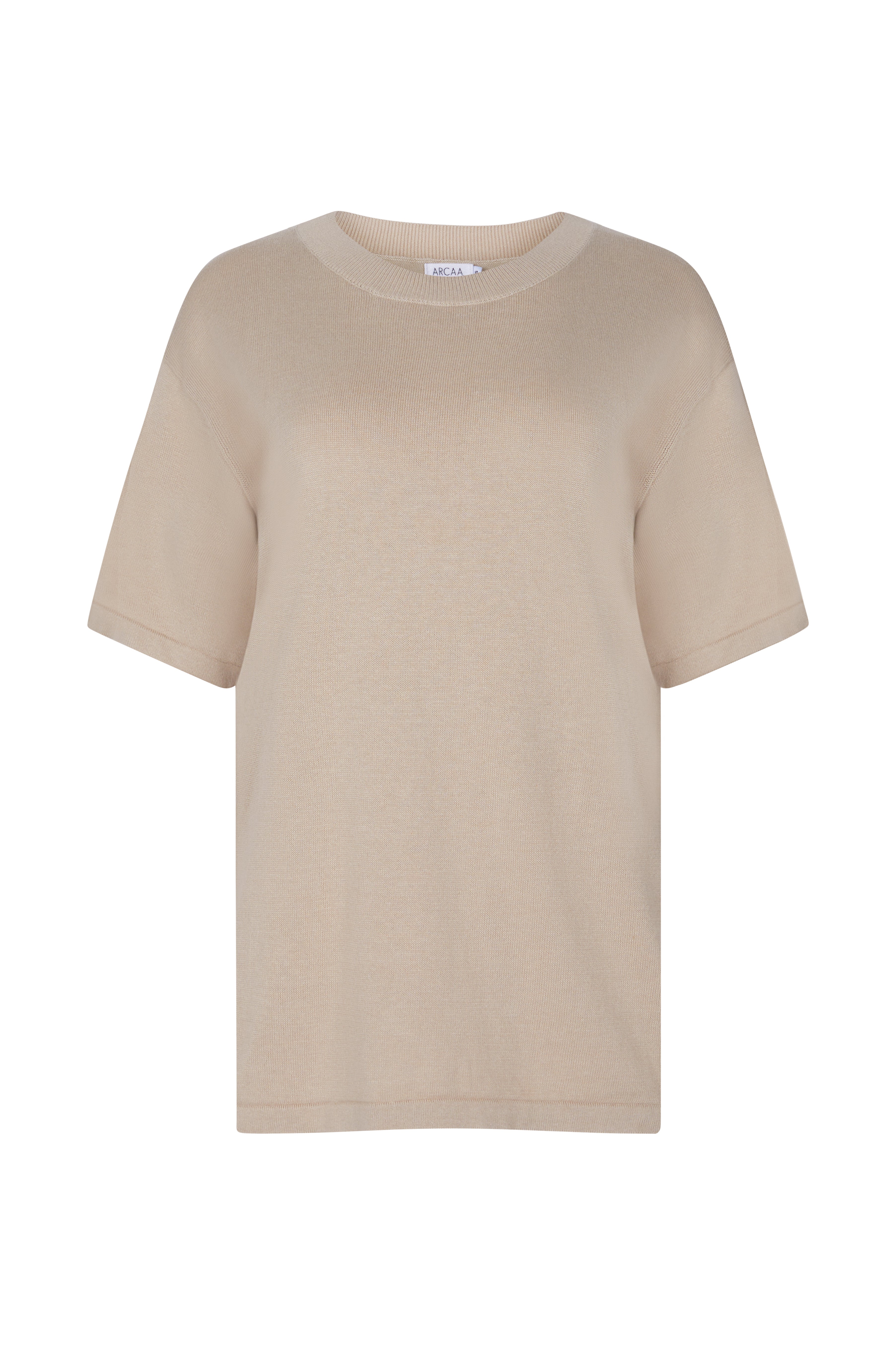 Ada Organic Cotton Linen T-Shirt - Taupe