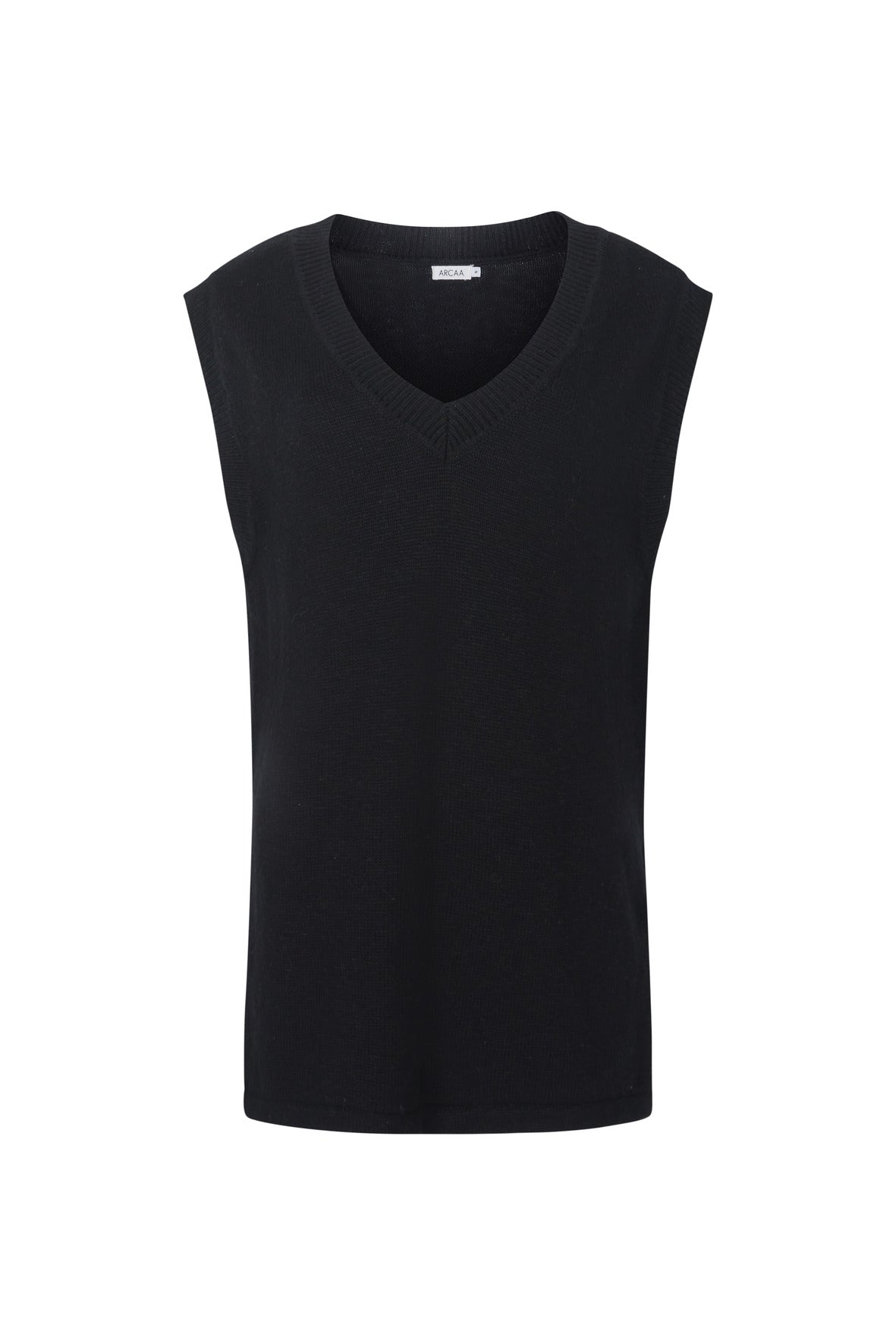 Emma Organic Cotton Vest - Black