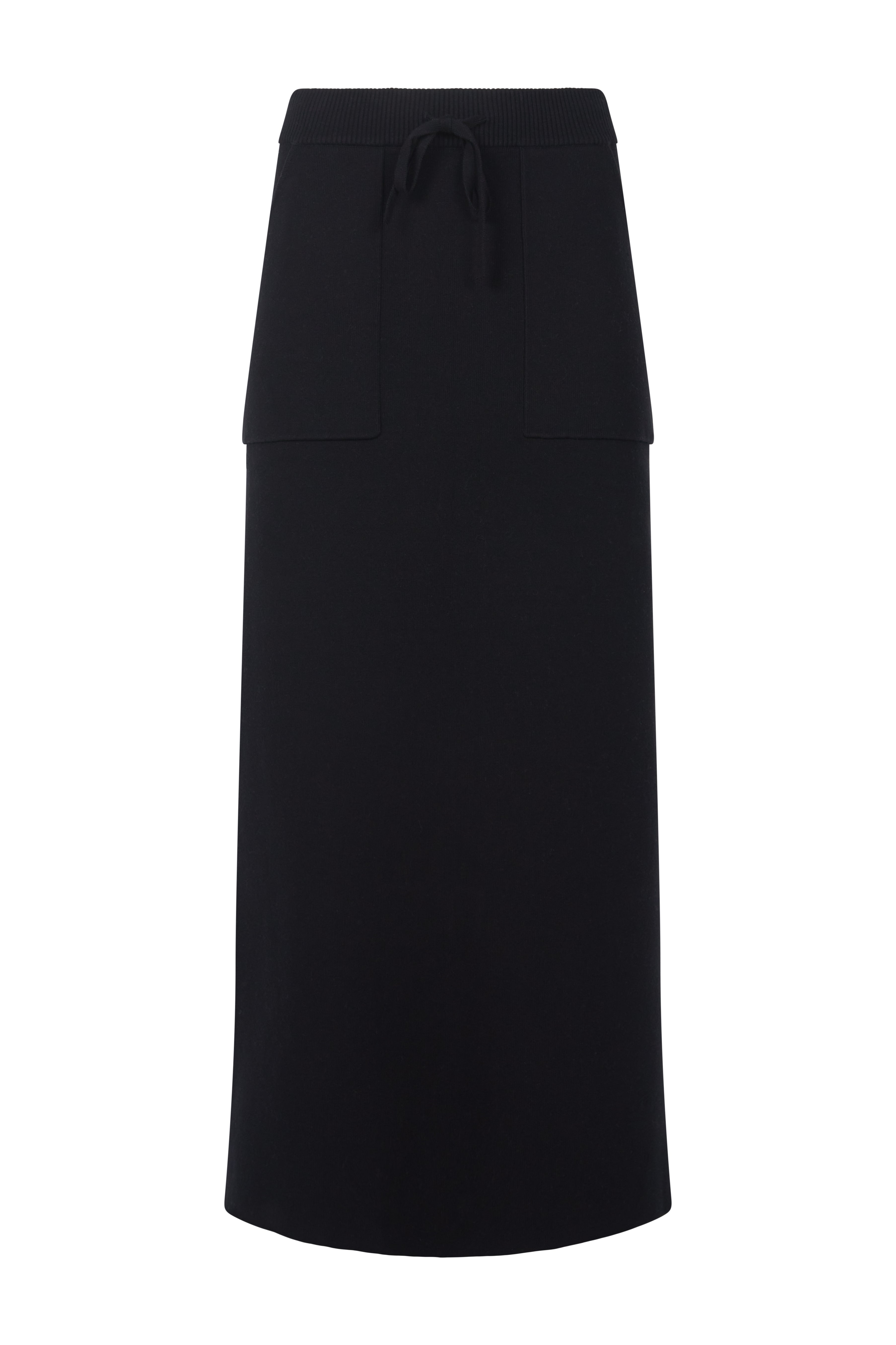 Lou Organic Cotton A-Line Skirt - Black