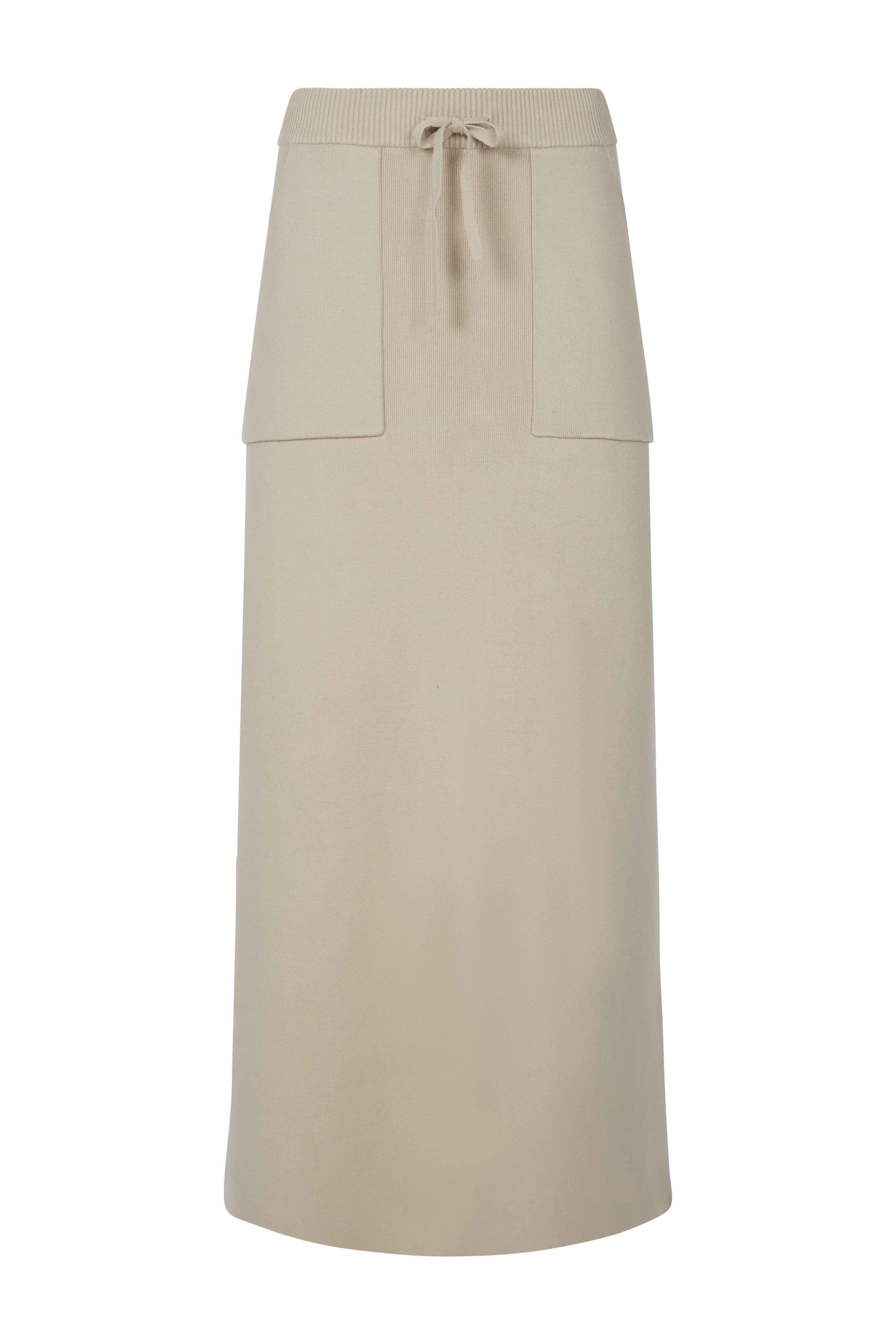 Lou Organic Cotton A-Line Skirt - Taupe