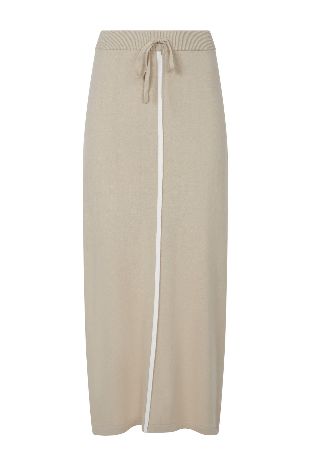 Quinn Organic Cotton-Linen Skirt - Taupe