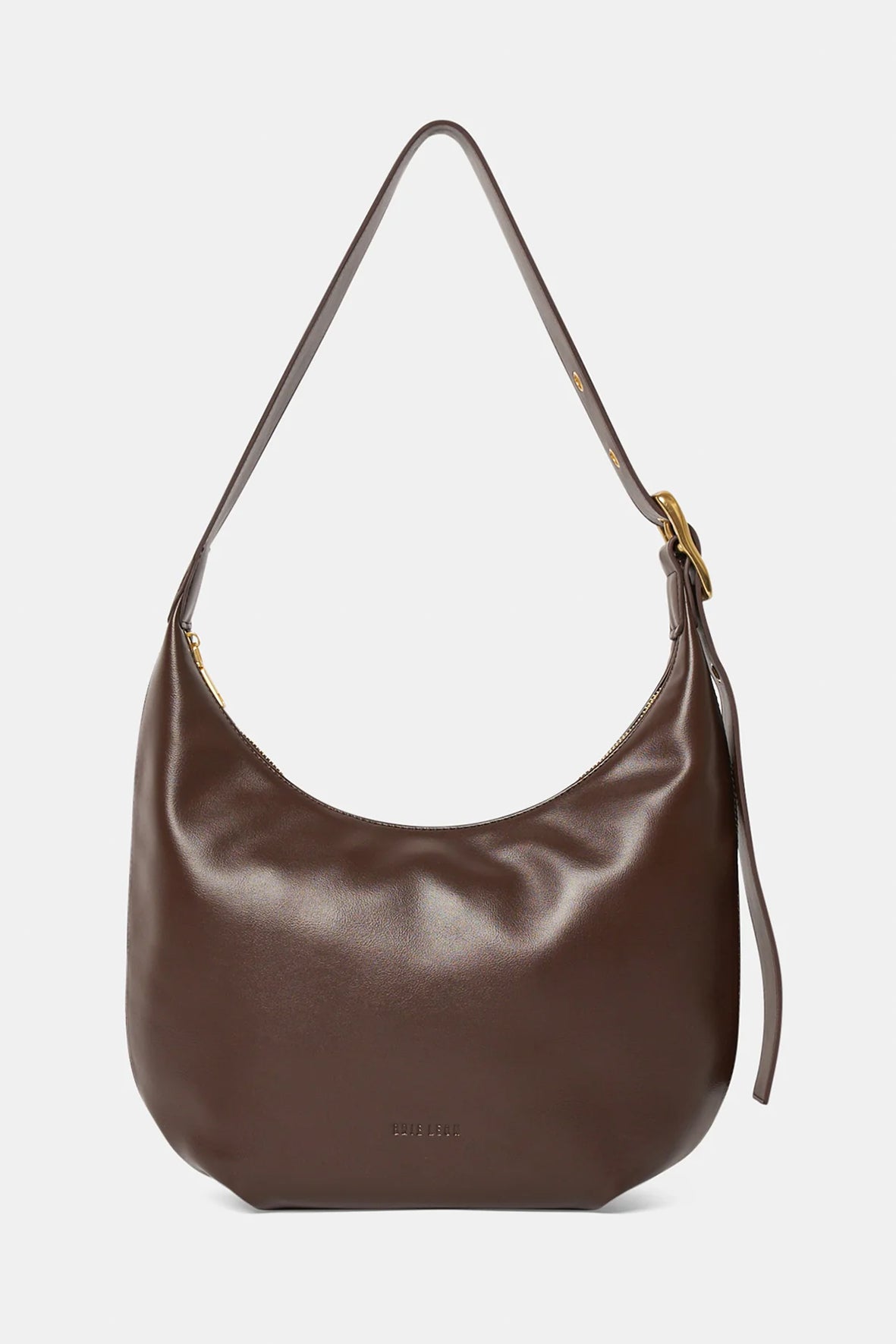 Large Croissant Buckle Bag Chocolate - Brie Leon