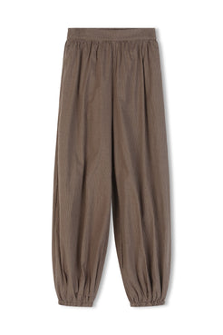 Ghost image of Elina Balloon pant in chocolate check 