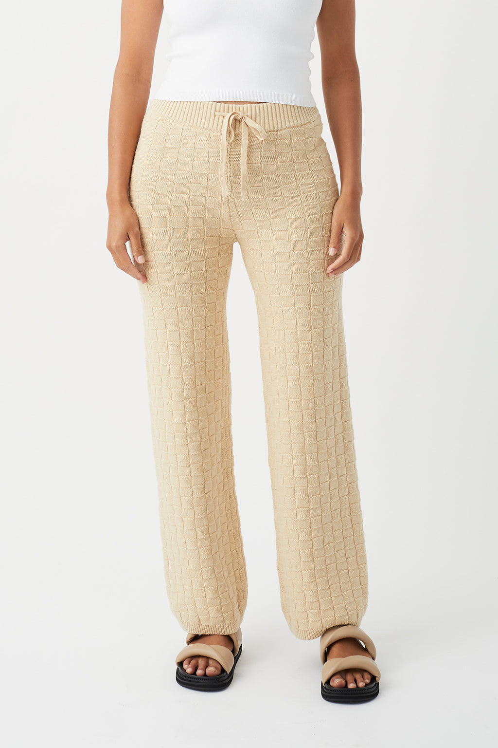 Sierra Organic Knit Pant - Oat