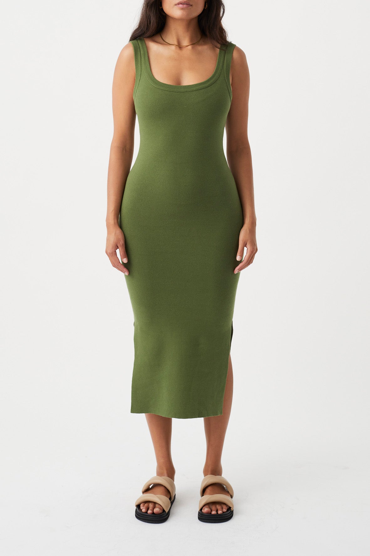 Esta Organic Cotton Dress - Caper