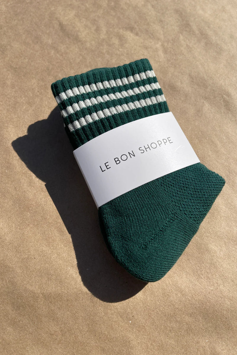 Le Bon Shoppe Girlfriend Socks - Hunter Green