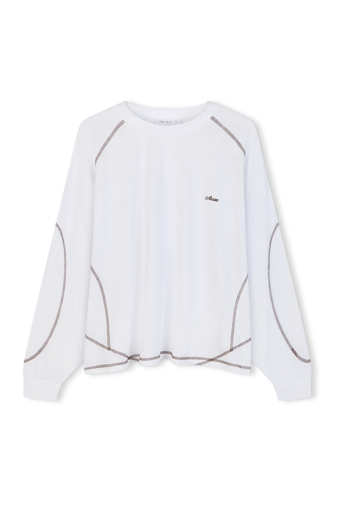Ghost image of Kesh Ls Tee in Cream & Espresso