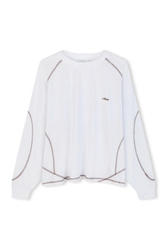 Ghost image of Kesh Ls Tee in Cream & Espresso