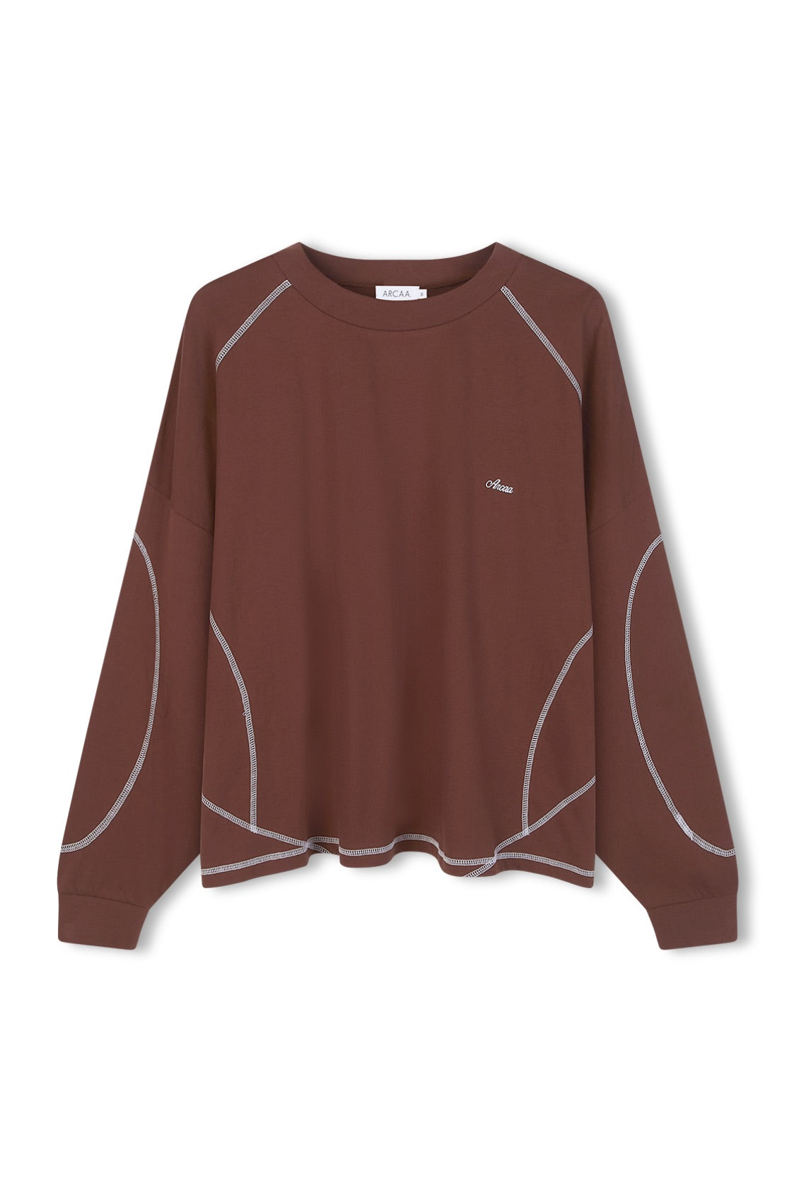 Ghost image of Kesh Ls Tee in Espresso & Cream