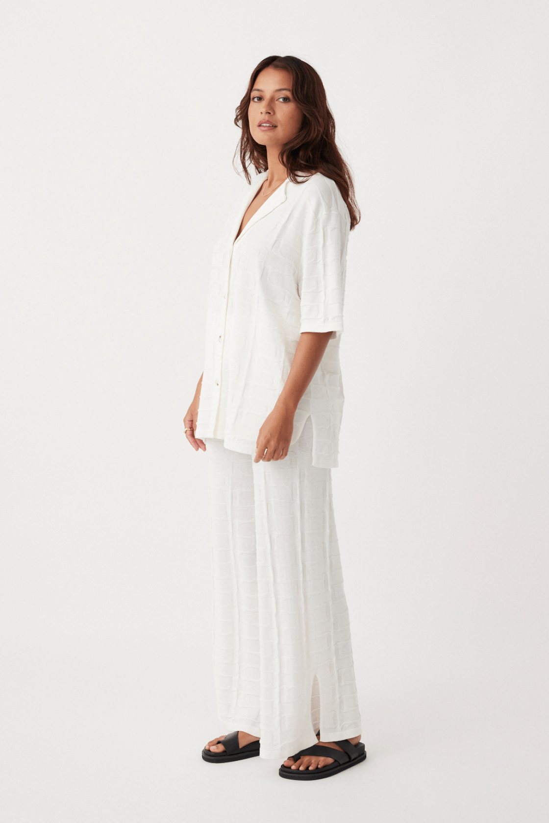 Lara Organic Cotton Pant - Cream