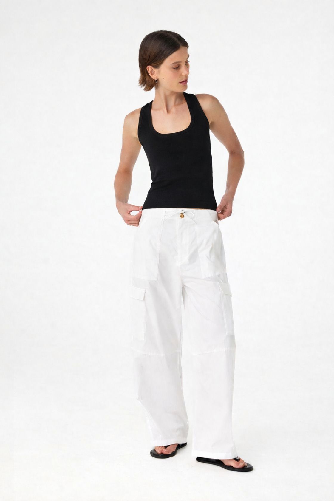 Nara Pocket Pant - White