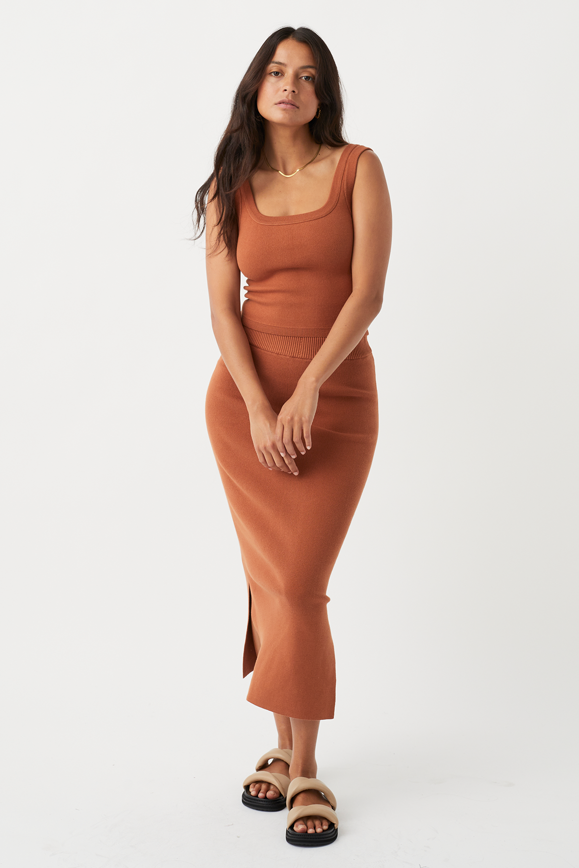 Harper Skirt - Tobacco