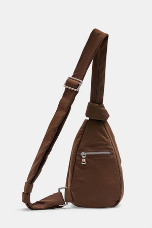 Brie Leon - Rellino Slouch Crossbody - Brownie Crinkled