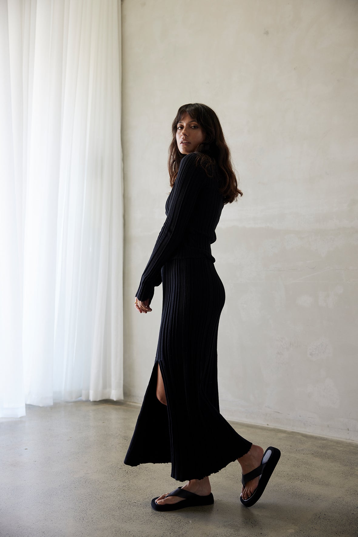 Odessa Long Sleeve Top - Black