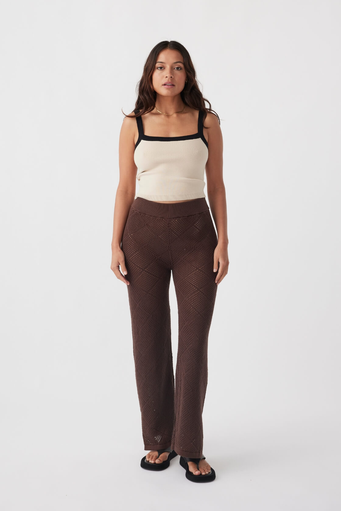 Ezra Organic Cotton Pant - Chocolate