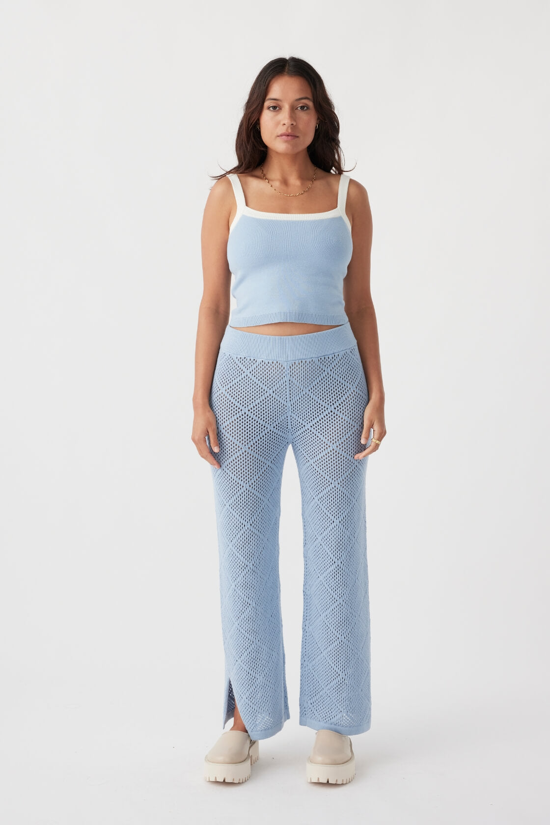 Ezra Organic Cotton Pant - Sky