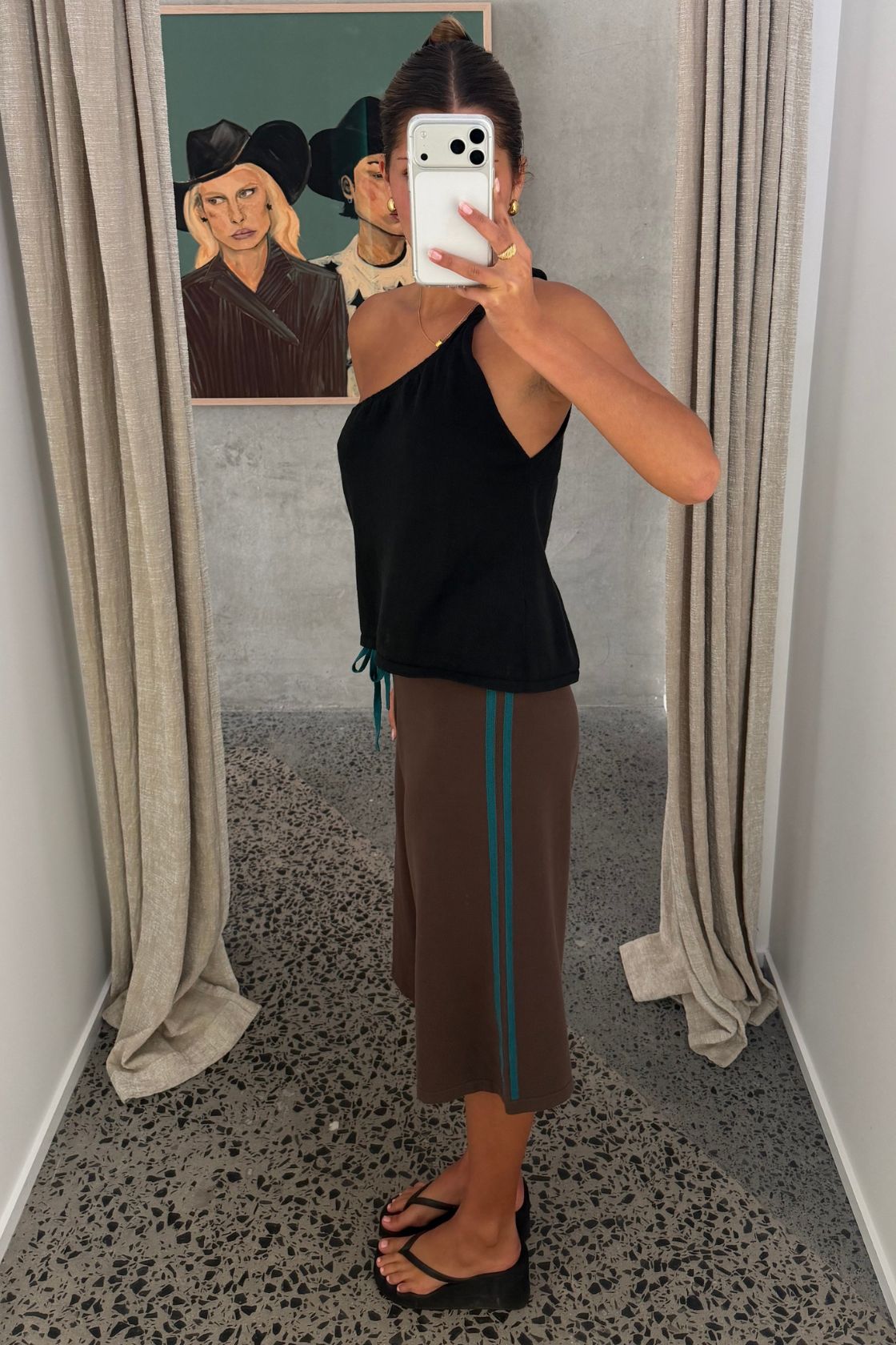 Tully Shorts - Espresso & Teal