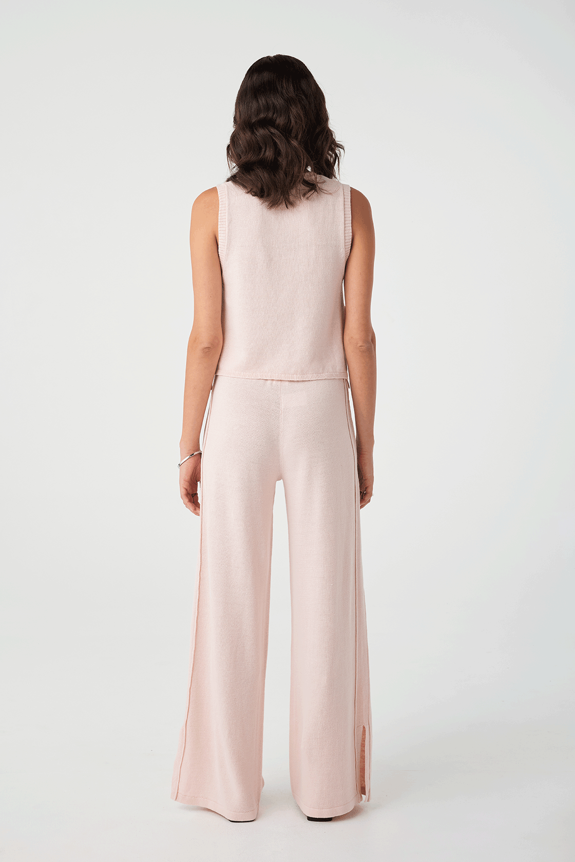Poppy Cotton Linen Tank - Soft Pink