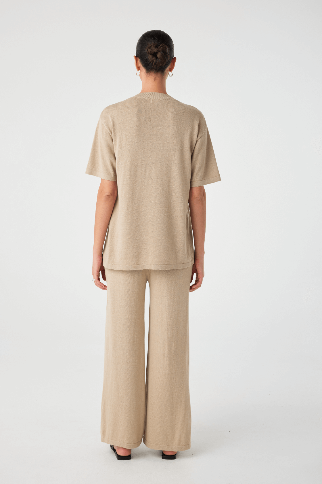 Ada Organic Cotton Linen Pant - Taupe