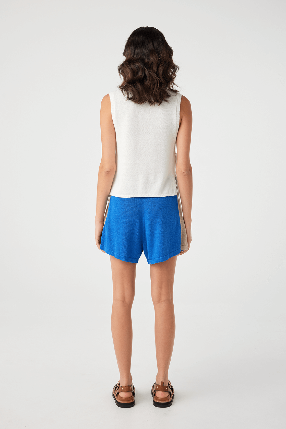 Poppy Cotton Linen Tank - Cream
