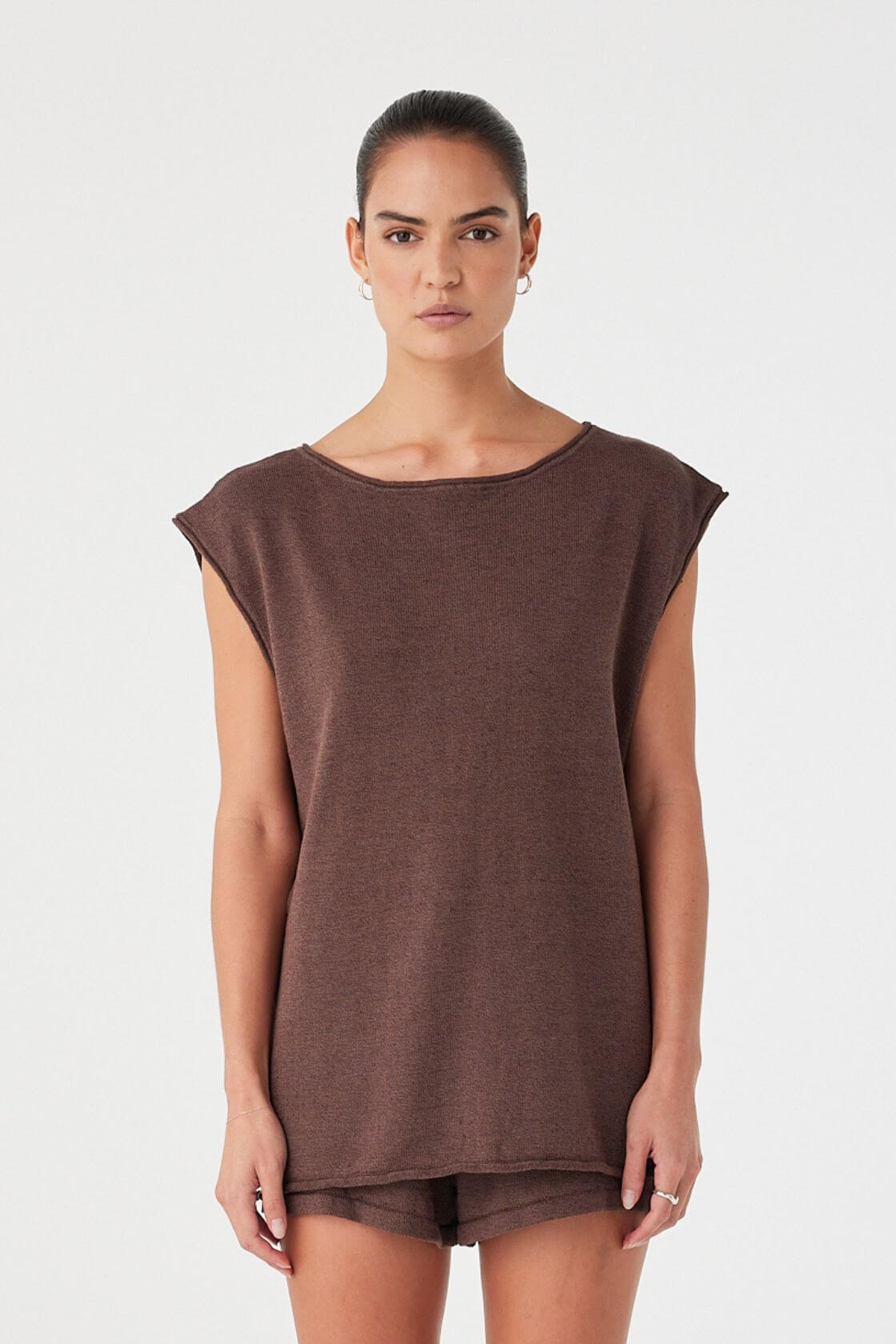 Poppy Tie Side Top - Espresso