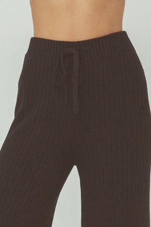Vera Organic Knit Pants - Black