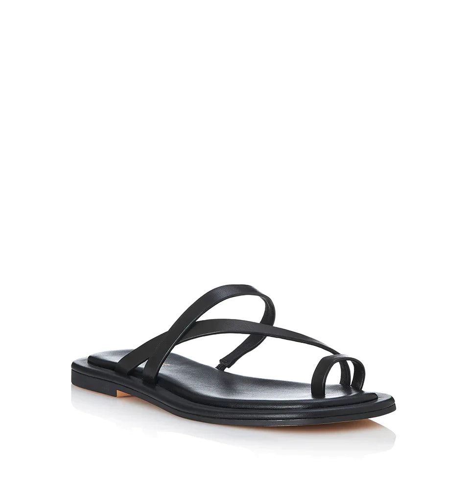 Alias Mae - Kendra Slide - Black Leather