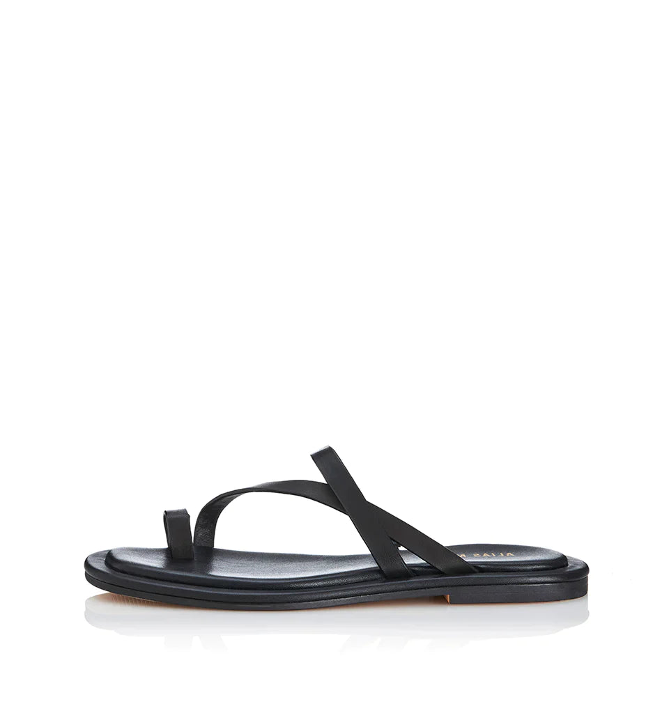 Alias Mae - Kendra Slide - Black Leather