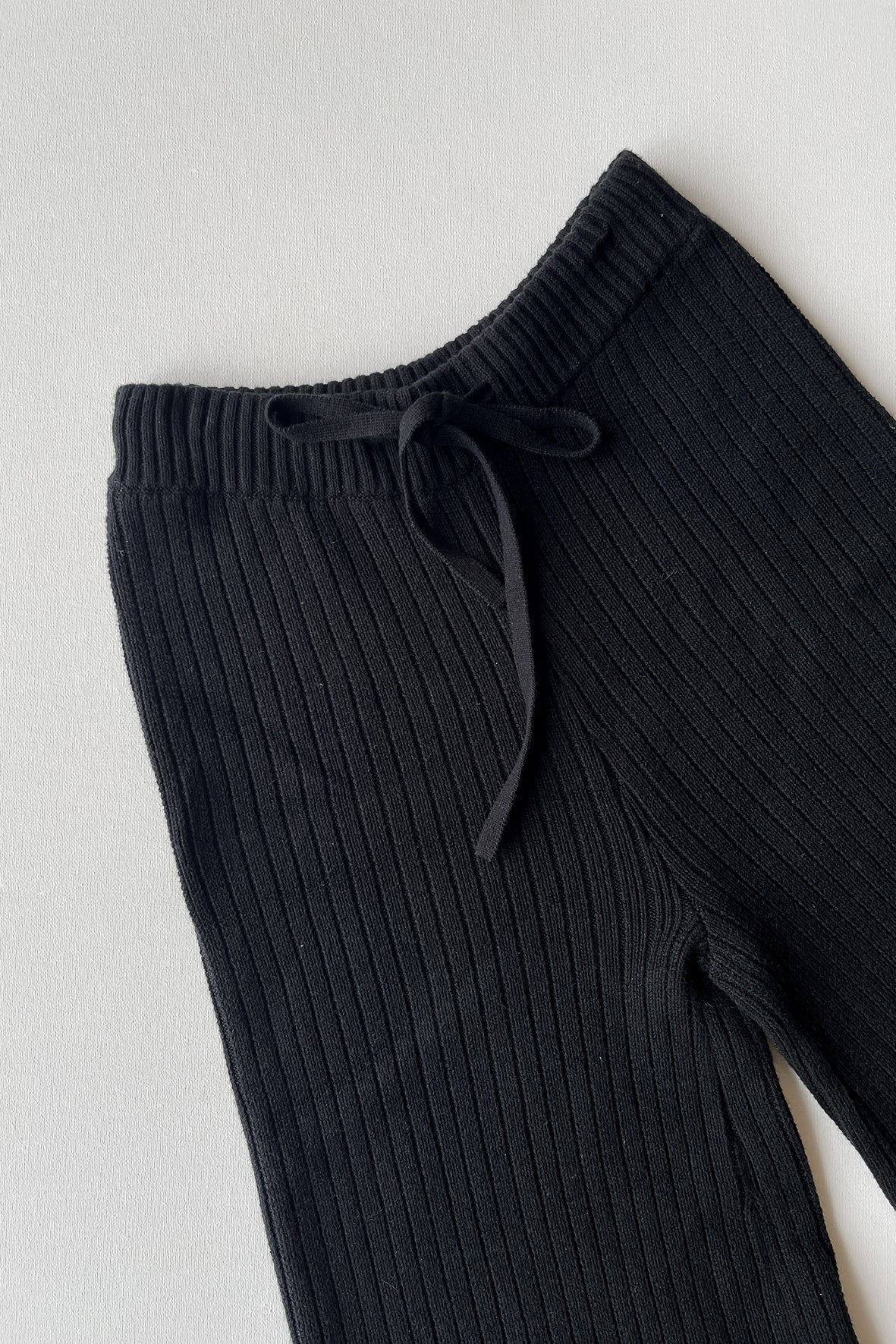 Vera Organic Knit Pants - Black – Arcaa.