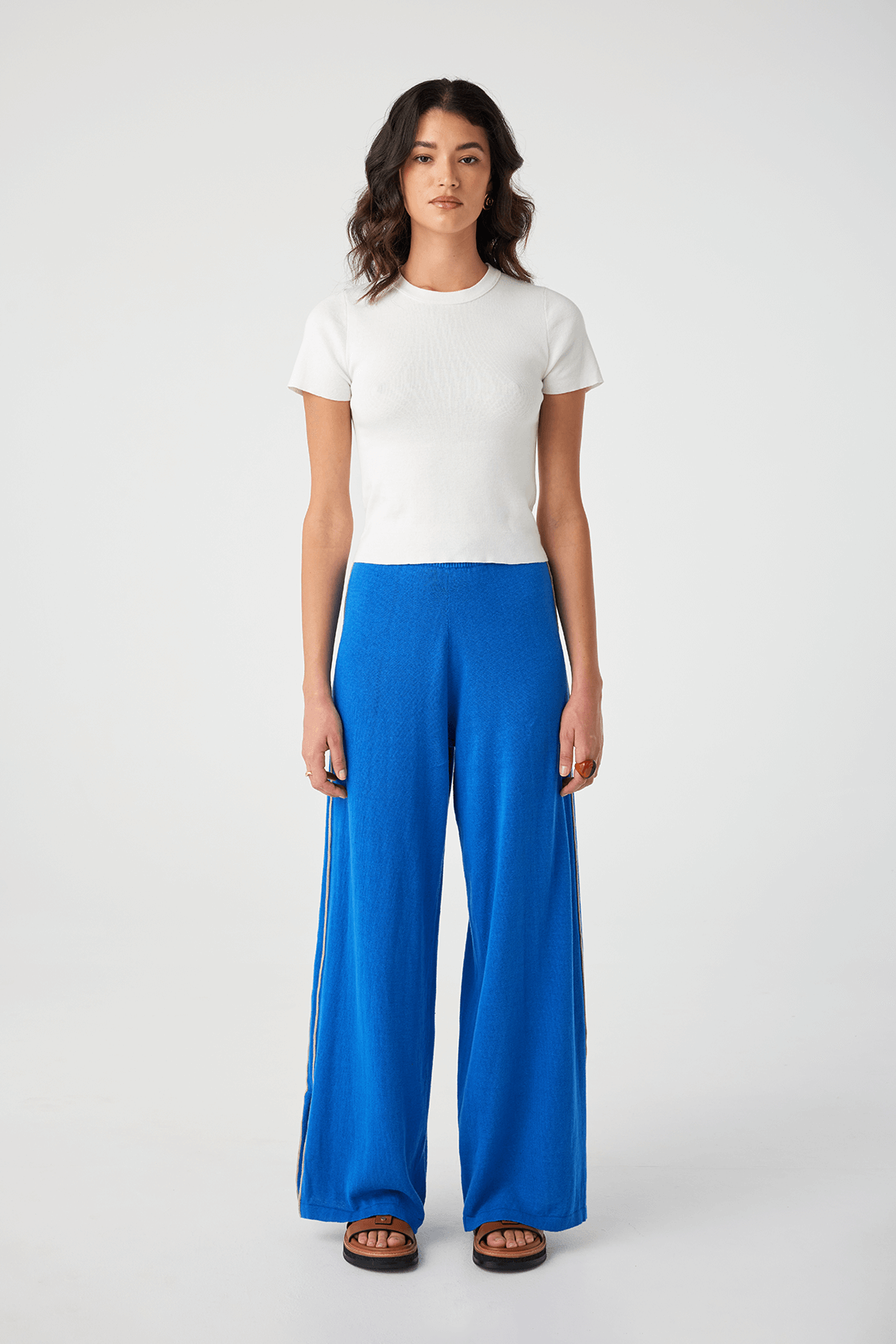 Pippa Wide-Leg Pant - French Blue