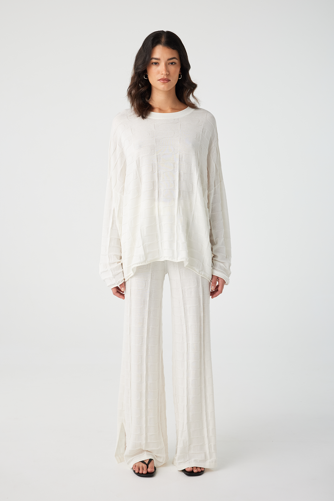 Lara Long Sleeve Knit - Cream