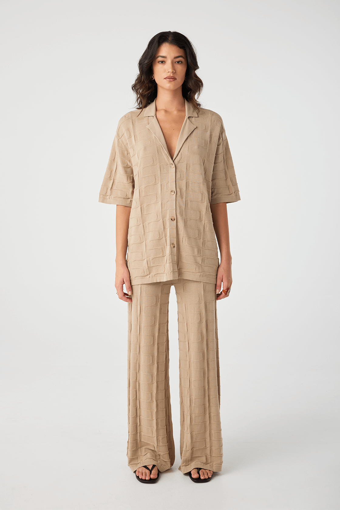 Lara Organic Cotton Shirt - Taupe