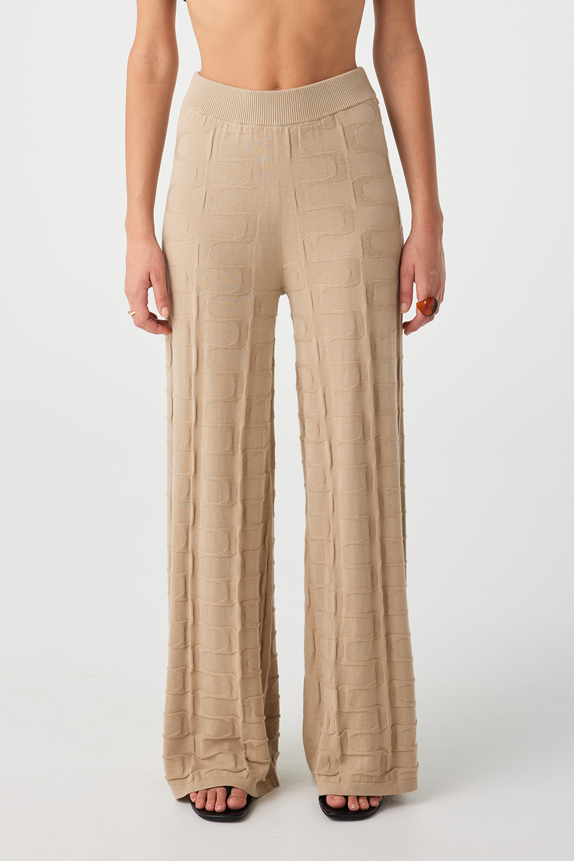 Lara Organic Cotton Pant - Taupe