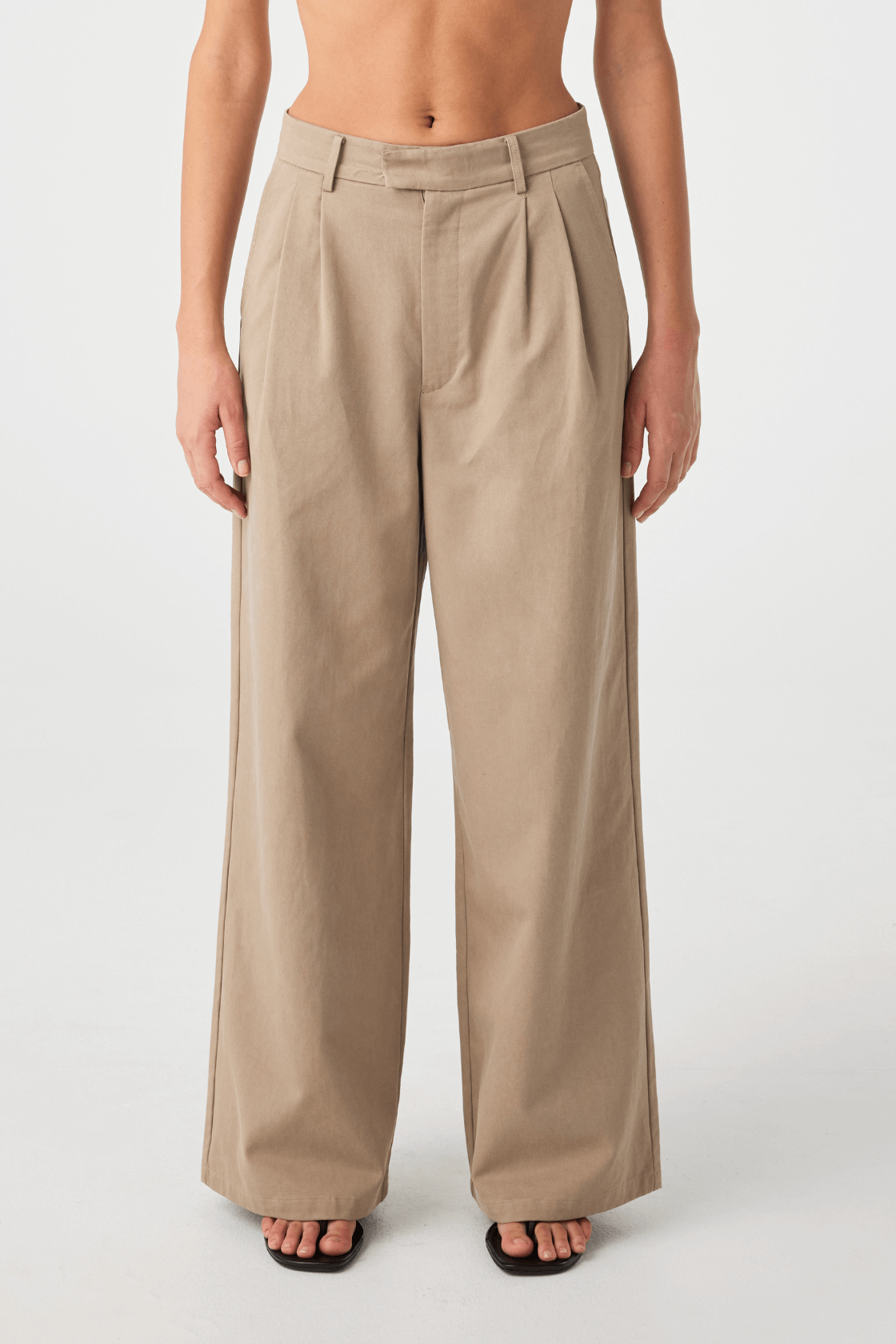 Lina Tailored Pant - Taupe