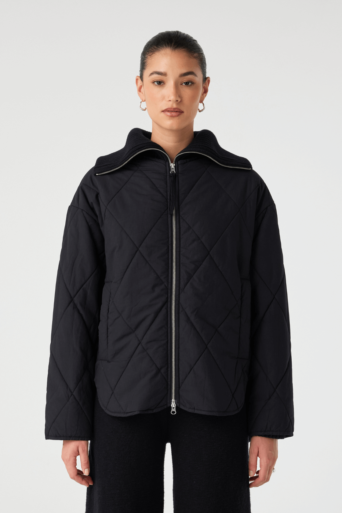 Reece Quilted Jacket - Black